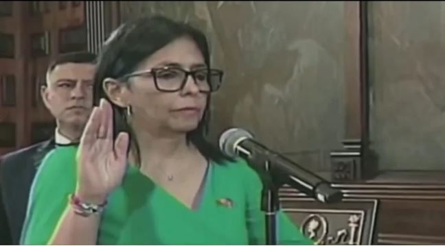 Delcy Rodríguez juró como nueva presidenta de Venezuela