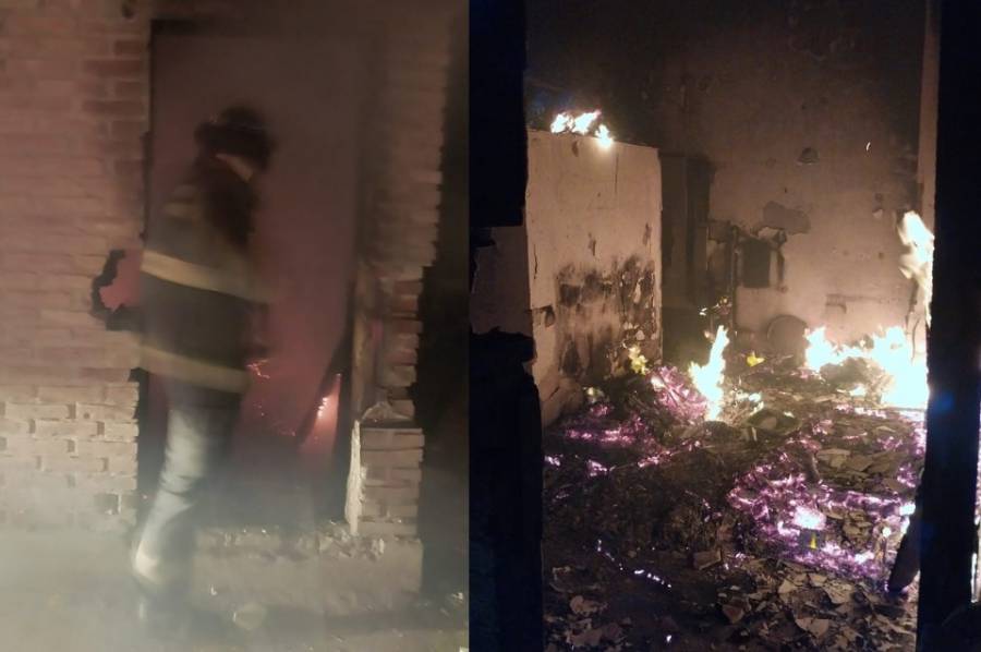 Se incendió una casilla de una bomba municipal abandonada