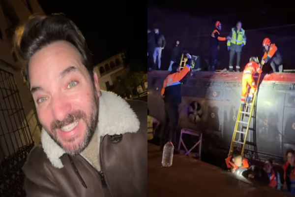España: un influencer argentino relató el horror que vivió en el tren que descarriló