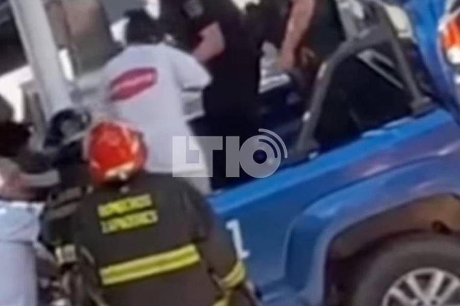 Le quedó la mano trabada en una máquina y la trasladaron con ella al Cullen