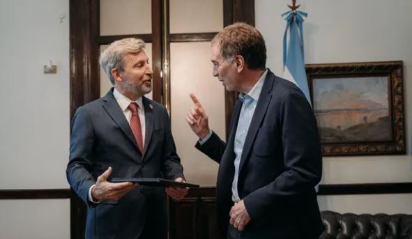 Rogelio Frigerio recibió a Diego Santilli en Entre Ríos y expresó su 
