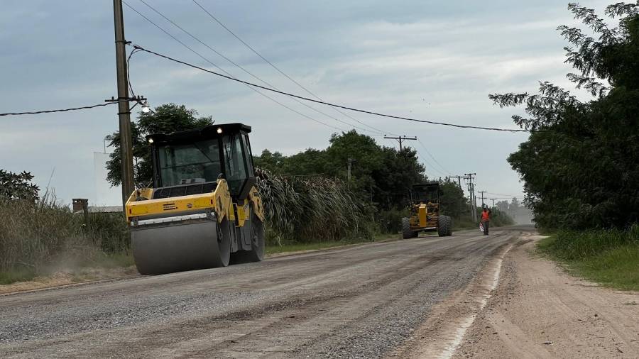 Siguen las obras para mejorar la conexión vial entre esta ciudad y Monte Vera