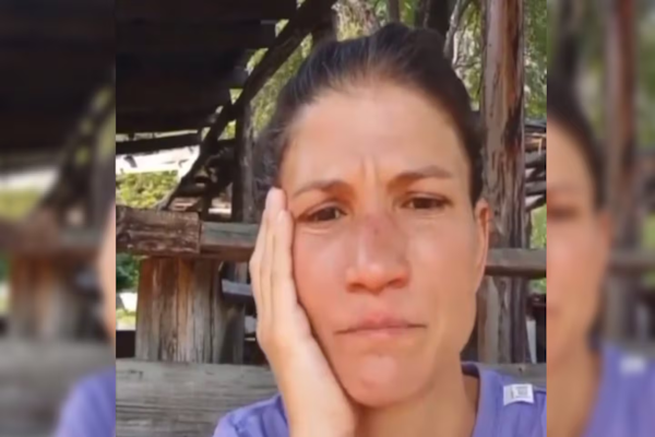El llanto de Camila Bordonaba por los incendios en la Patagonia
