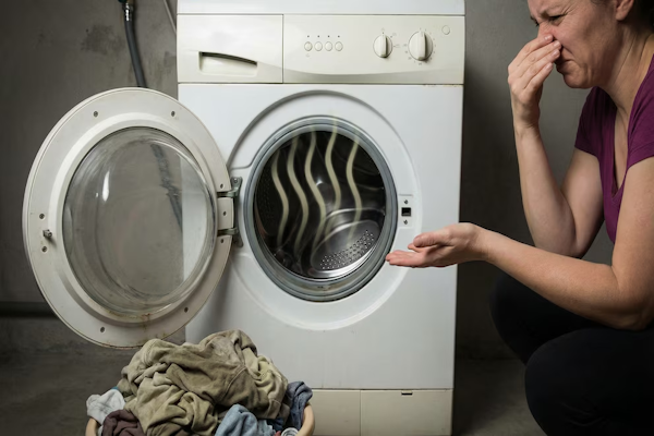La ropa sale de la lavadora y huele mal: solución