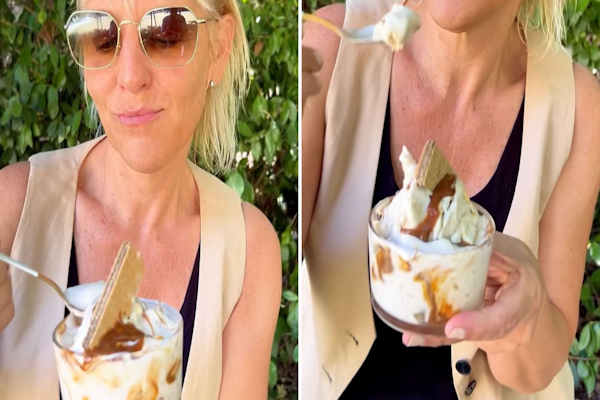 Helado de banana split en 5 minutos