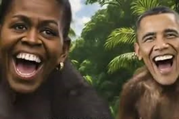 Retiraron video de los Obama representados como simios