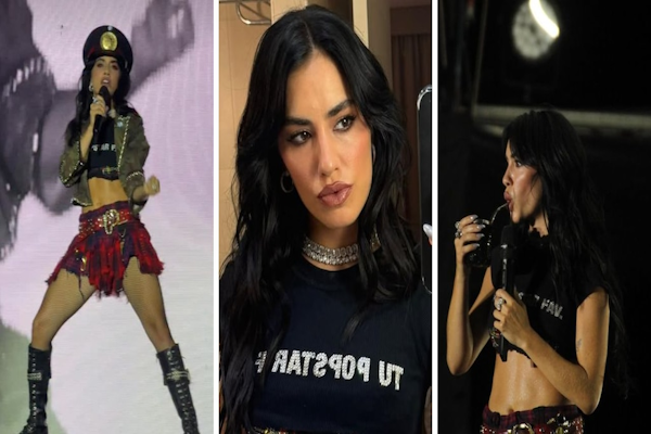 Lali Espósito tomó mate sobre el escenario en un show