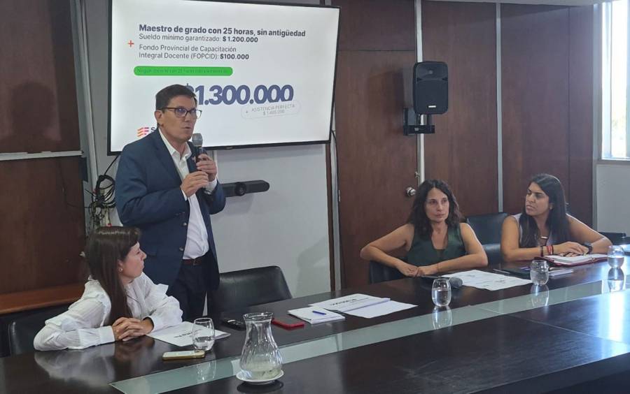 “Ningún maestro de grado con 25 horas semanales va a ganar menos de $ 1.300.000”