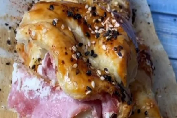 Receta de rollo de jamón y queso