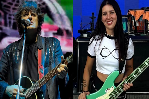 Lollapalooza 2026: Andrés Ciro Martínez y su novia bajista