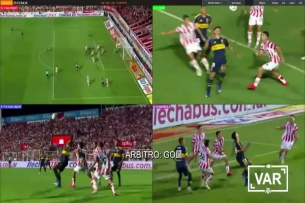 El VAR explicó el polémico gol de Boca a Unión y crece la polémica