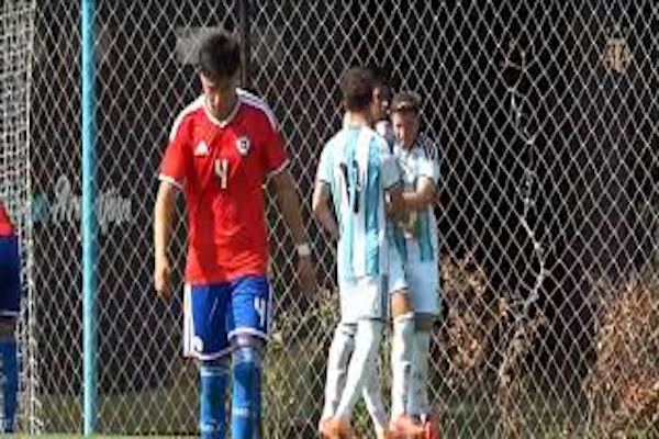 El show de la selección argentina Sub 17, que venció 6-1 a Chile