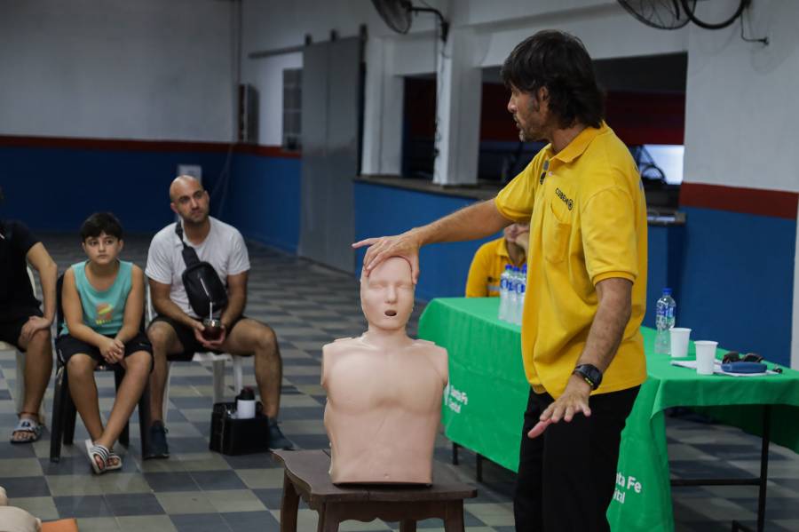 La Municipalidad capacitó a más de 60 vecinos en RCP y Primeros Auxilios