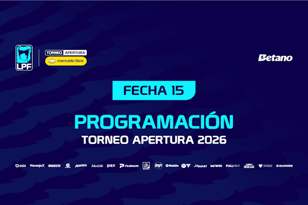 LPF: calendario para la 15ª jornada del Apertura
