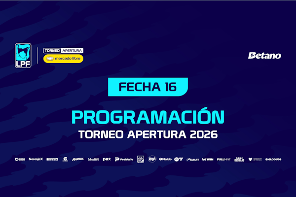 LPF: agenda de la fecha 16 del Apertura