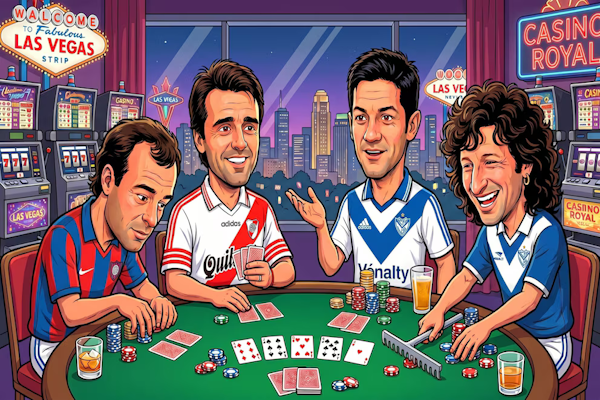 Cuatro ex futbolistas argentinos demandados por un casino de Las Vegas