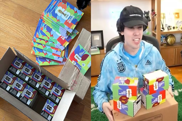 Mundial: un streamer argentino compró 14 mil figuritas y le salió la de Messi
