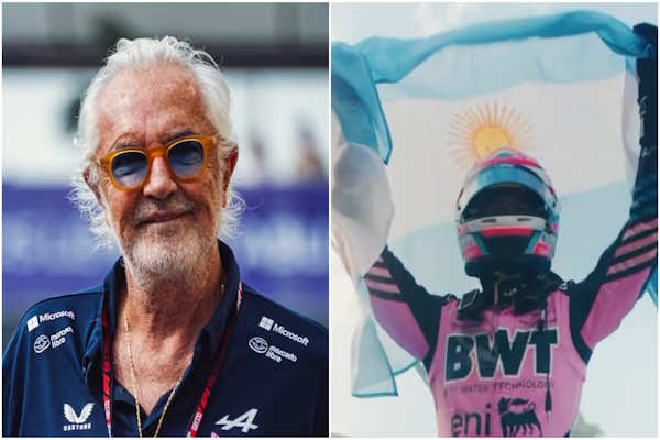El video que Flavio Briatore compartió de Franco Colapinto 