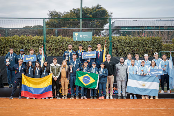 Sudamericano Sub 14 de tenis: Argentina 3° en Rosario