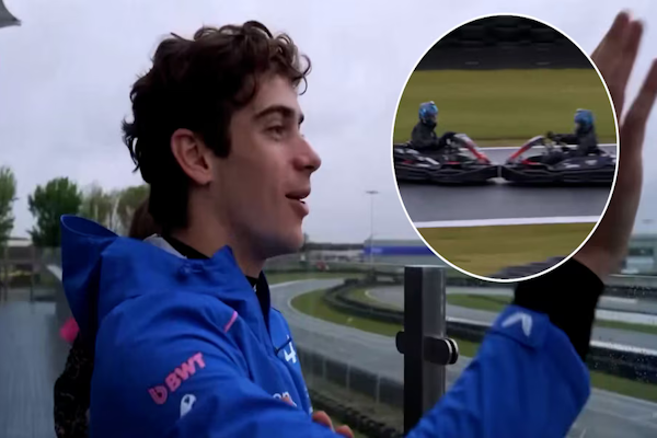 Colapinto aceptó un desafío y se ganó en un divertido reto de karting
