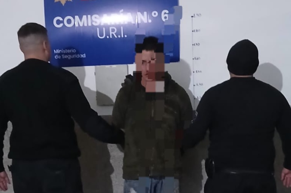 Un hombre fue aprehendido tras forcejeos y piedrazos a la policía