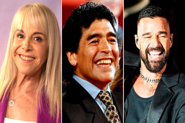 Claudia Villafañe recordó cuando Ricky Martín comió un asado con Diego en su casa