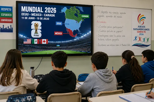 Mundial y Juegos Sudamericanos para enseñar matemática, lengua e historia 