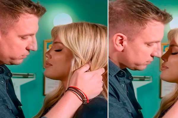 El esperado y apasionado beso entre Wanda Nara y Maxi López en la ficción
