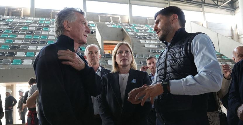 Pullaro y Macri recorrieron una de las obras emblemáticas para los Juegos Suramericanos: el Estadio Multipropósito de Santa Fe