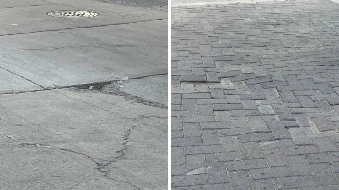 Preocupación de vecinos por fisuras y hundimientos en una obra recién inaugurada 