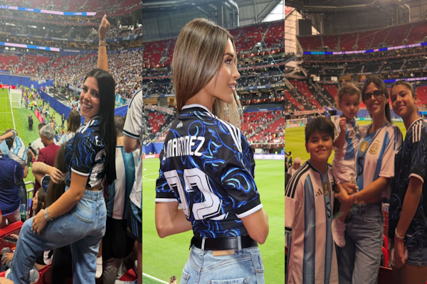 Las “muchachas” celebraron el triunfo de Argentina