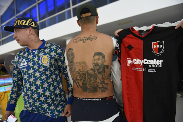 Lionel Messi llegó a Rosario luego de su participación en el Mundial