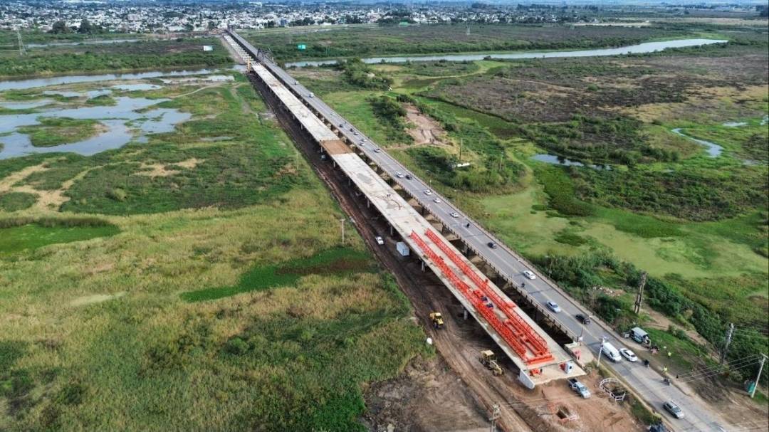 Por el avance de las obras, cambia la circulación en el acceso al Puente Carretero
