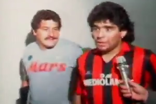Cuando Diego Maradona se rindió ante el talento de Franco Baresi