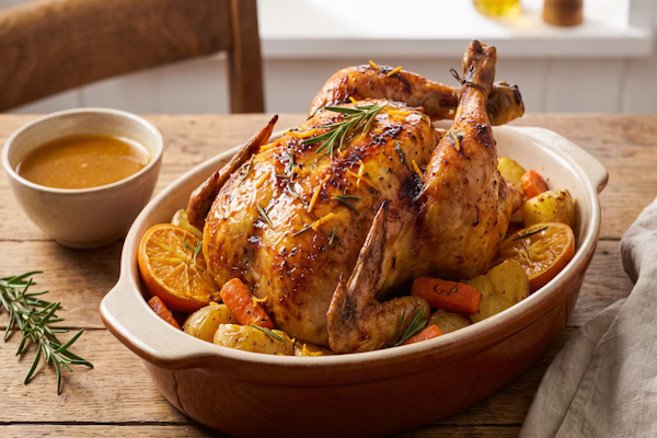 Receta de pollo a la naranja