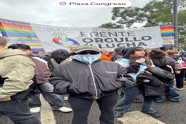 Los famosos en la marcha frente al Congreso