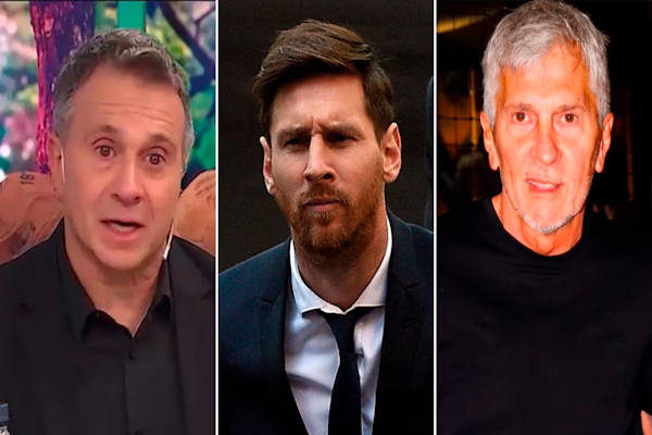 Lapegüe se emocionó al leer al aire la carta de Messi para despedir a su padre