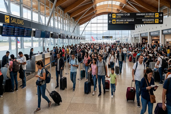 Cayó 2,3% el tráfico aéreo en América Latina y el Caribe en junio