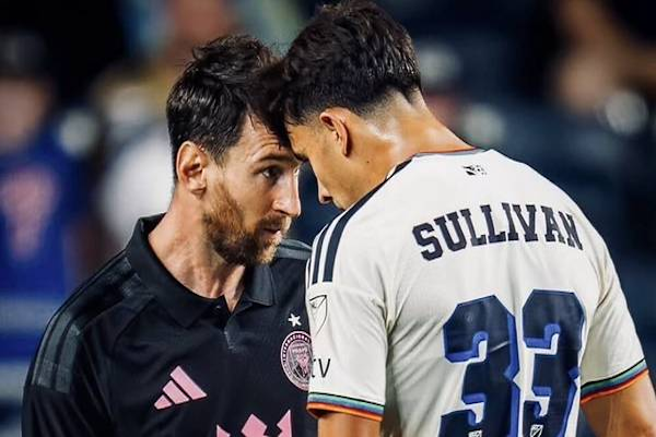 Messi sería sancionado por la MLS por un tenso cruce con un rival