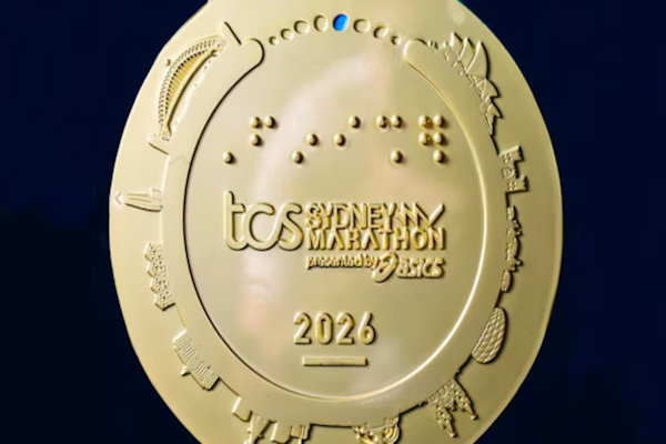 El insólito error en la medalla del Maratón de Sídney