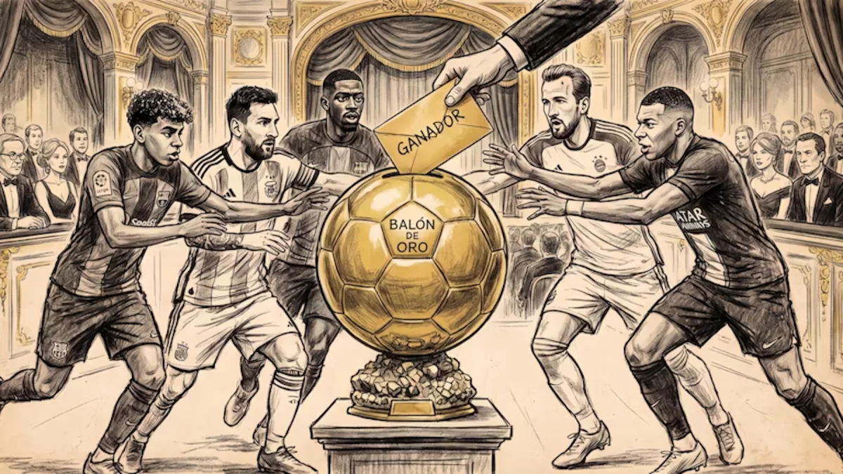 Cerró la votación del Balón de Oro: cómo buscarán blindar los resultados este año y quiénes son las dos personas que sabrán quién es el ganador. El 26 de octubre se conocerá al ganador (VisualesIA ScribNews)