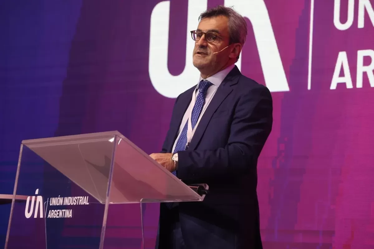 Martín Rappallini, presidente de la UIA. La reunión con el gobierno dejó un saldo ínfimo. NA
