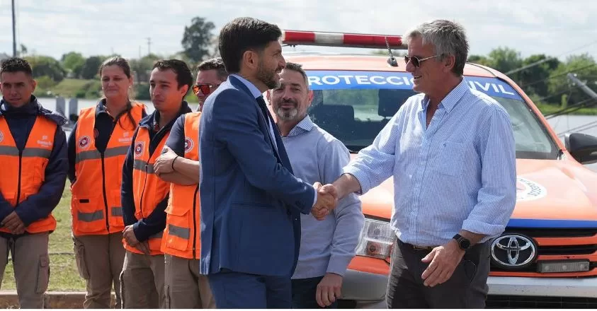 Pullaro presentó 90 bombas que compró Provincia para reforzar la respuesta ante posibles contingencias hídricas por El Niño