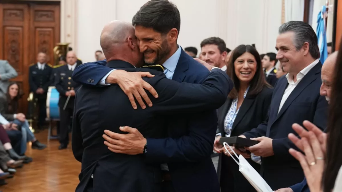 El gobernador destacó que el Plan de Seguridad santafesino es “ejemplo en el mundo”, y convocó a trabajar “para que Santa Fe sea la provincia más segura de Argentina”. - Prensa GSF