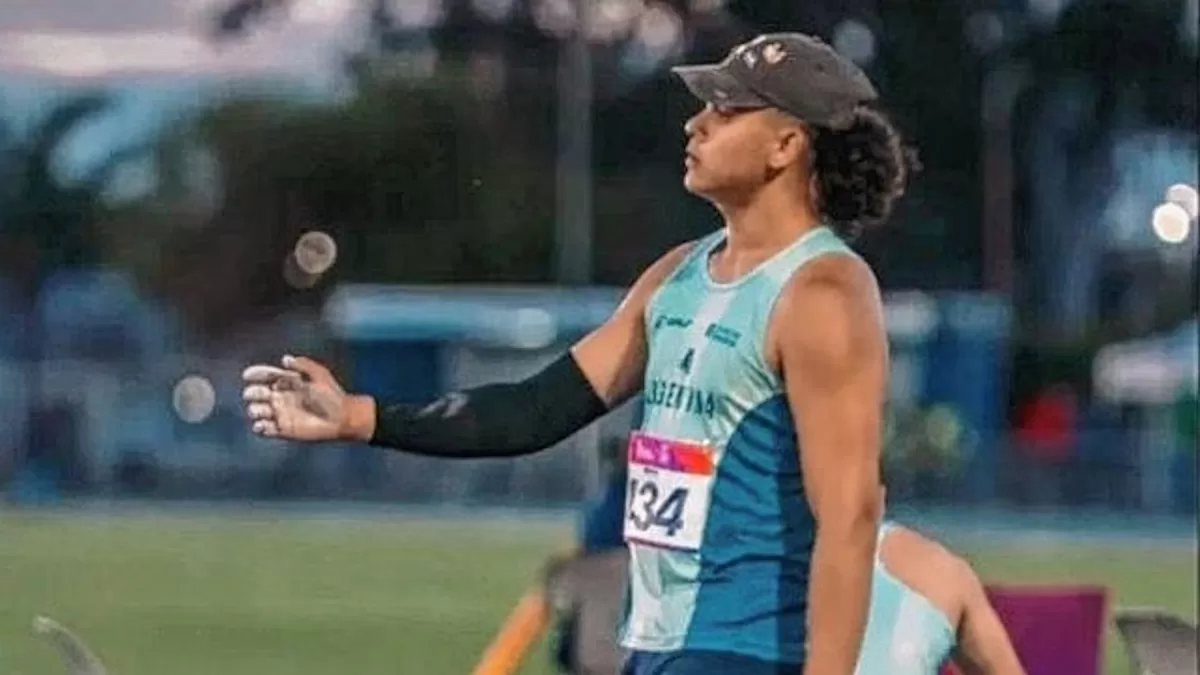 El santafesino Gael Cardozo fue sexto con 54.49 en la prueba de lanzamiento del martillo. - UNO Santa Fe
